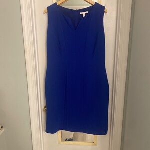 Hugo Boss Daladi Sleeveless Blue Sheath Dress Size 12